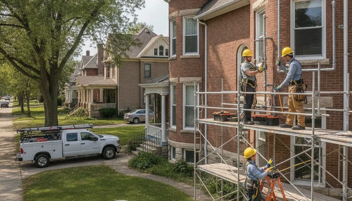 Fort Wayne, IN plumber repairing a leaking pipe for reliable plumbing service