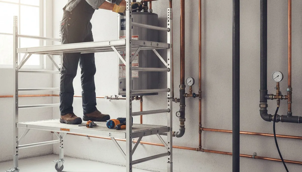 Plumber repairing a leak for Fort Wayne, IN homes, serving fast plumbing repair needs