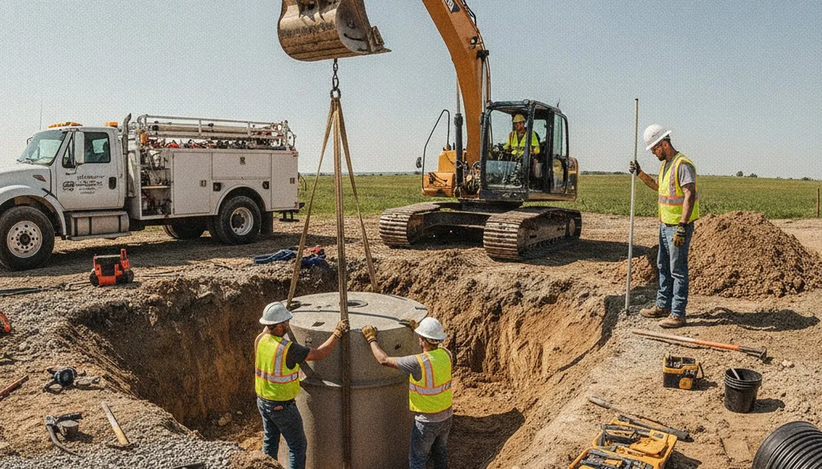 Septic tank installation for Fort Wayne, IN homes by On Call Plumbers